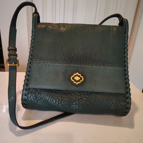 orYANY Crossbody - Dark Green Grain Leather Bag - Picture 1 of 8